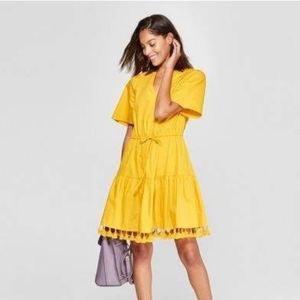 A New Day Yellow Dress with Tassels